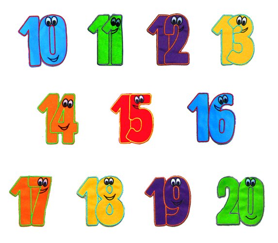 Akson, Dodatki do Chust Animacyjnych - cyfry od 10 do 20