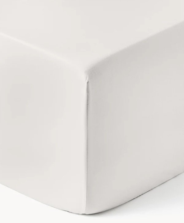 Prześcieradło z satyny bawełnianej z gumką Premium 90 x 200 x 35 cm