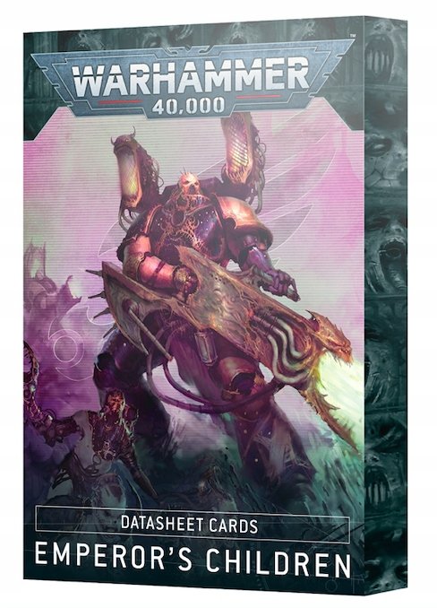 Warhammer 40000 Emperor's Children Datasheet Cards