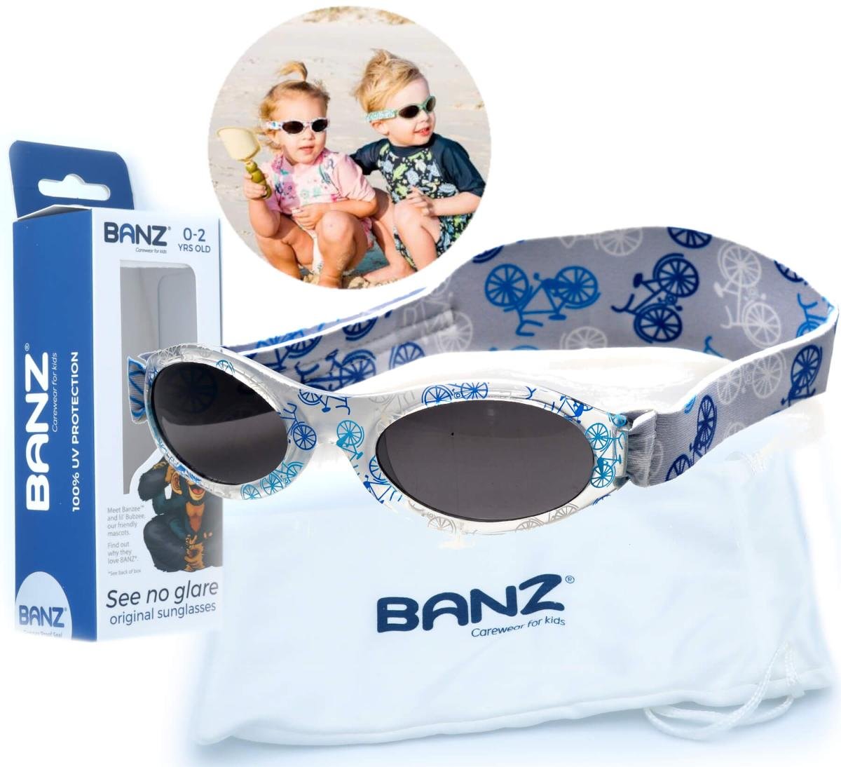 Okulary przeciwsłoneczne dzieci 0-2lat UV400 BANZ Baby Banz Bubzee