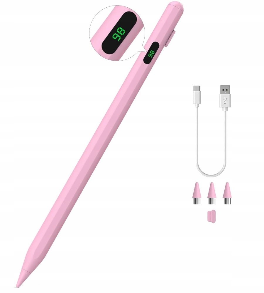 AKTYWNY RYSIK Z WYŚWIETLACZEM PENCIL STYLUS PEN PAD DO TABLET TELEFON IPAD