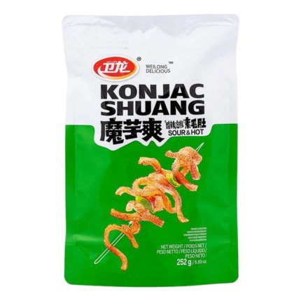 Wei Long Konjac Snack Hot Sour Shuang 252g
