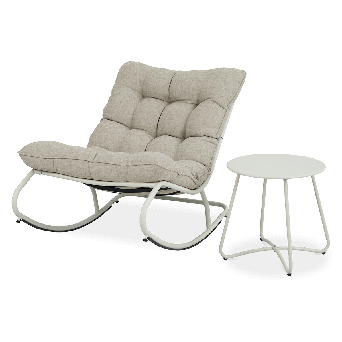 Fotel bujany ogrodowy AGAVA z stolikem ART Dark Grey - Focus Garden