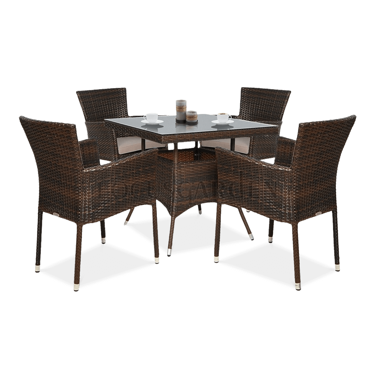 Zestaw Z Technorattanu Lerida/Lugo 4+1 Brown