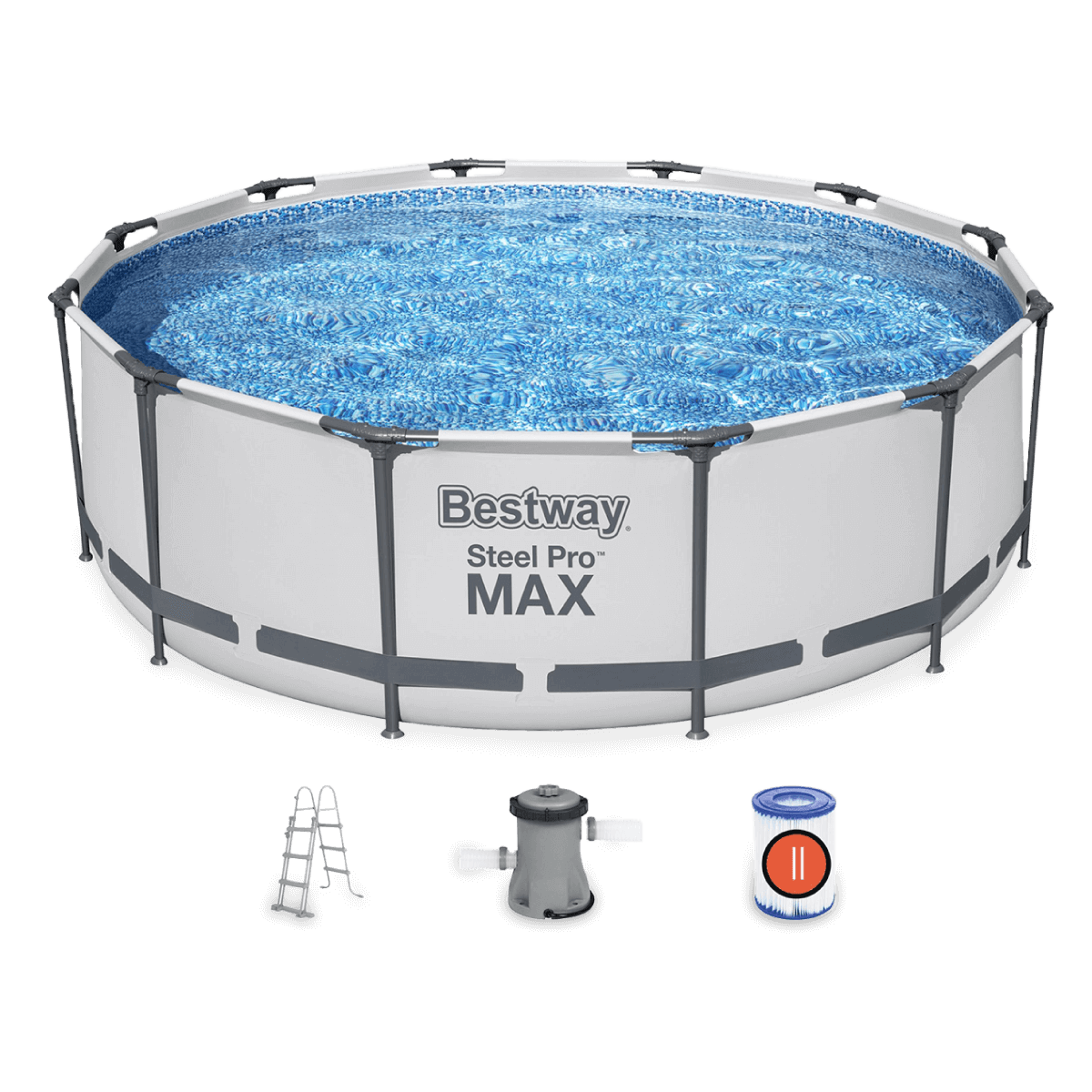 Basen stelażowy w zestawie Steel Pro Max 3,66 x 1 m - BESTWAY 56418
