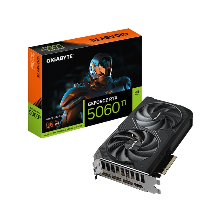 GIGABYTE GeForce RTX 5060 Ti WINDFORCE OC 8G NVIDIA 8 GB GDDR7 GV-N506TWF2OC-8GD