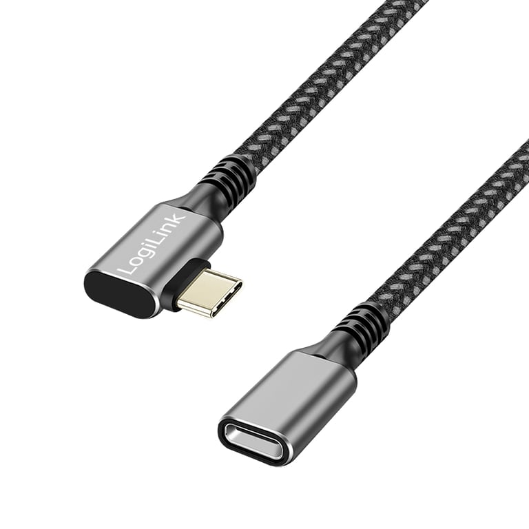 LogiLink CUA0111 kabel USB USB 3.2 Gen 2 (3.1 Gen 2) 1 m USB C Czarny, Szary CUA0111