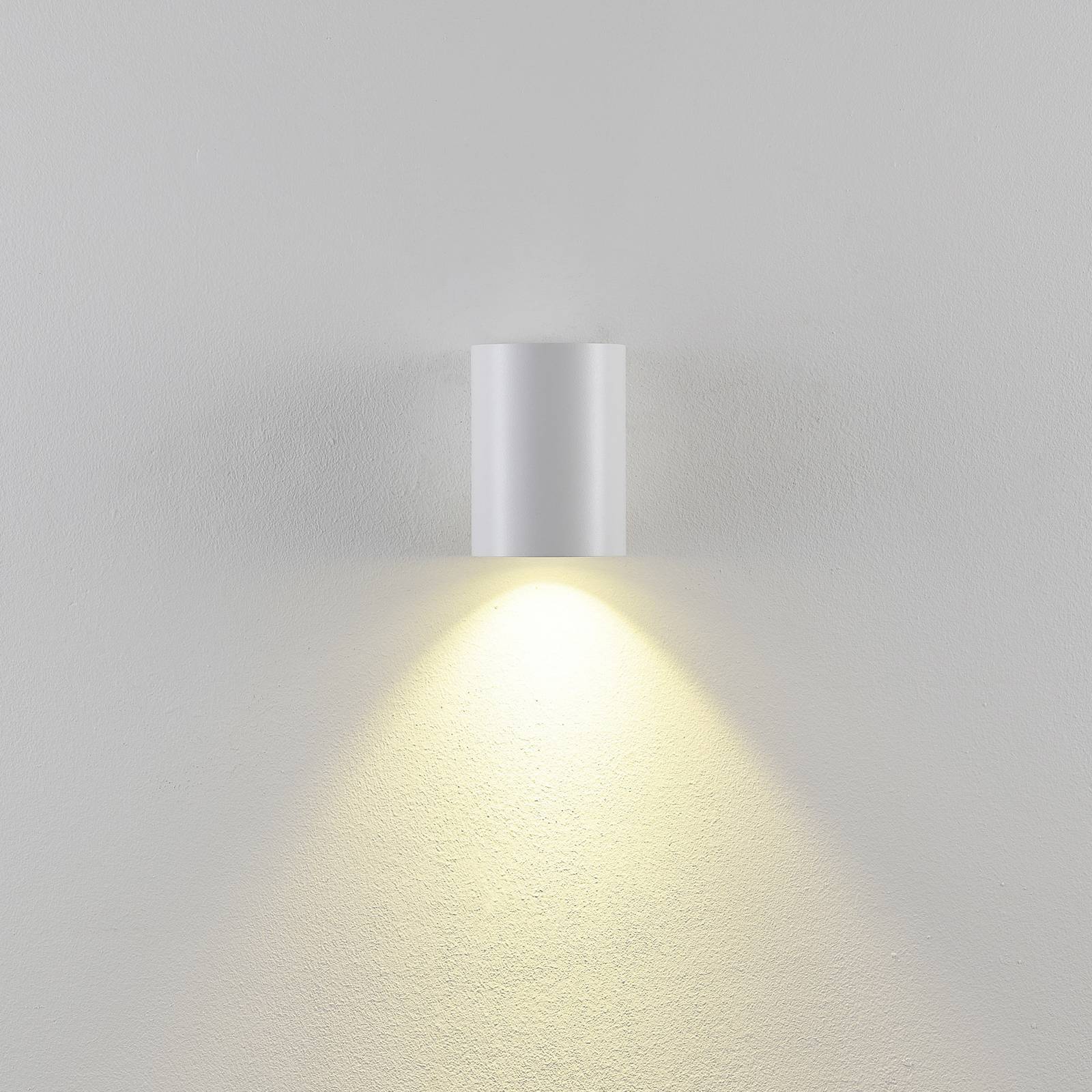Deko-Light Kinkiet zewnętrzny CAN, biały, 1-punktowa, Ø 8 cm, IP65, metal, GU10