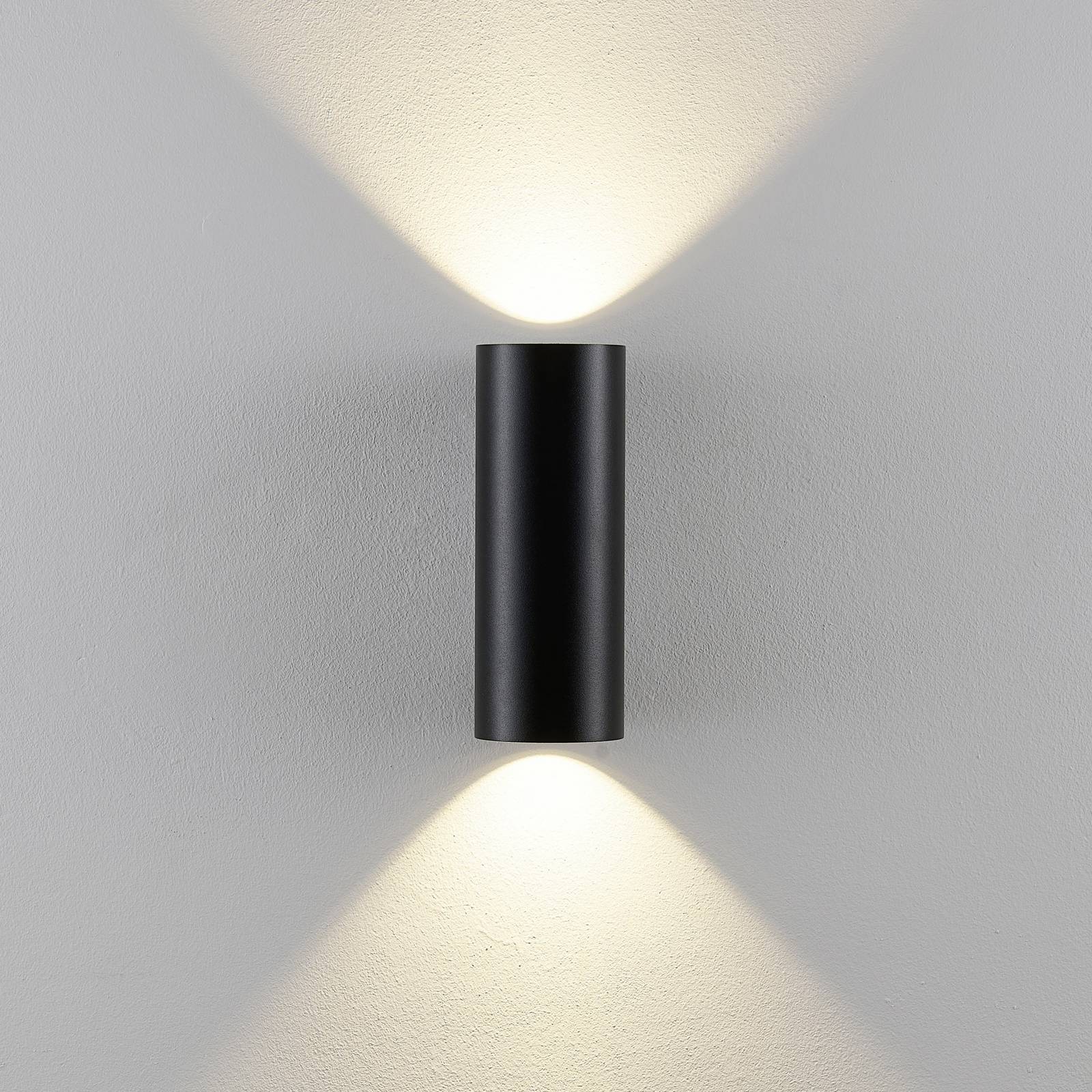 Deko-Light Kinkiet zewnętrzny CAN, czarny, 2-punktowy, Ø 8 cm IP65 metal GU10