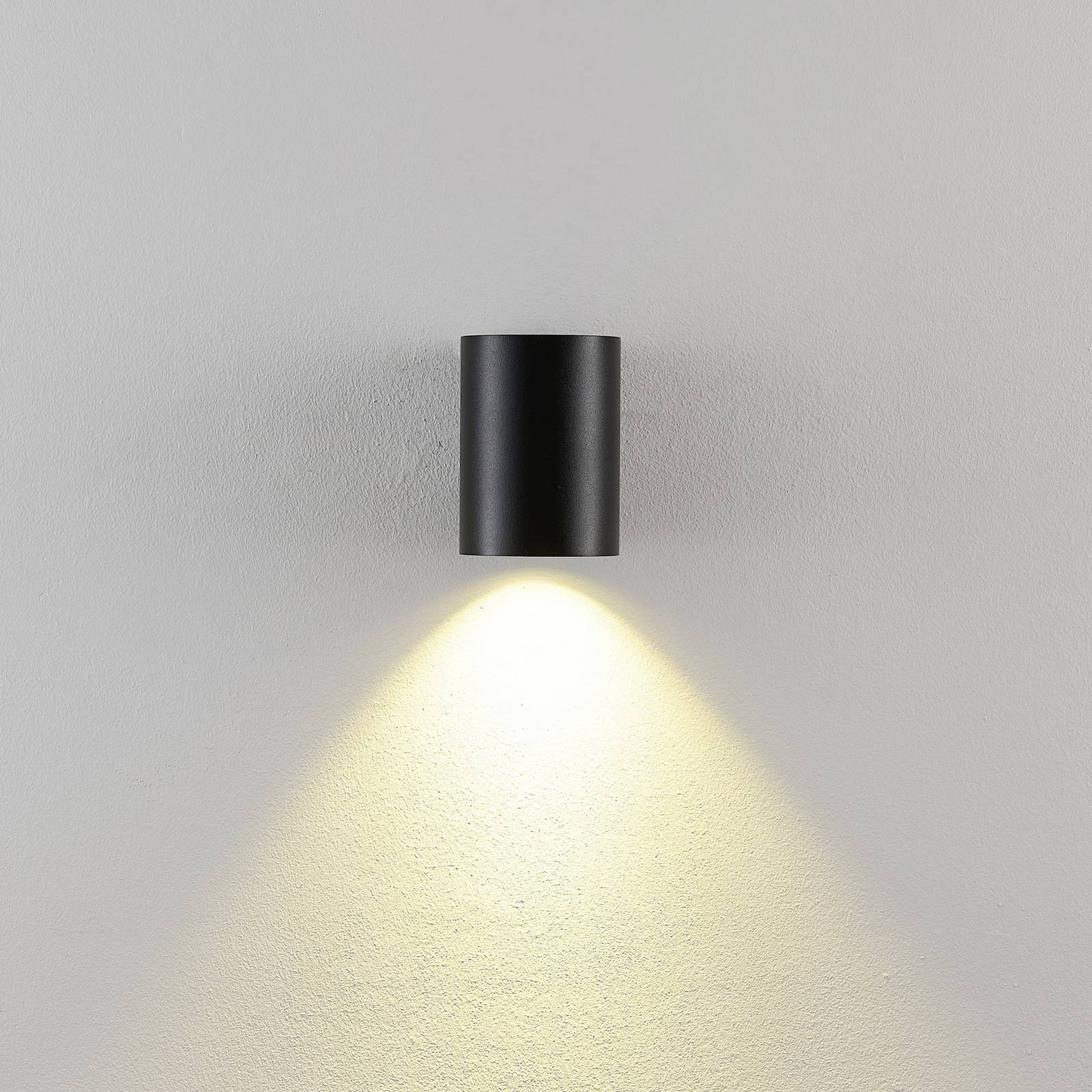 Deko-Light Kinkiet zewnętrzny CAN, czarny, 1-punktowa, Ø 8 cm IP65 metal GU10