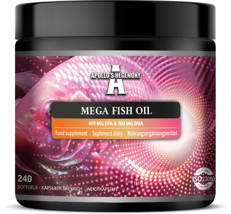 APOLLO'S HEGEMONY MEGA FISH OIL OMEGA 3 DHA EPA 240 KAPSUŁEK