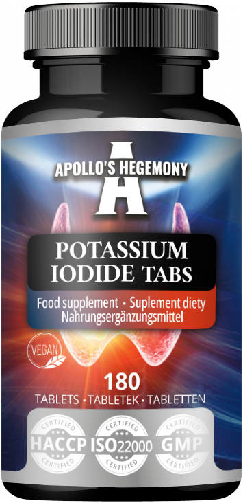 APOLLO'S HEGEMONY POTASSIUM IODIDE JODEK POTASU 180 TABLETEK