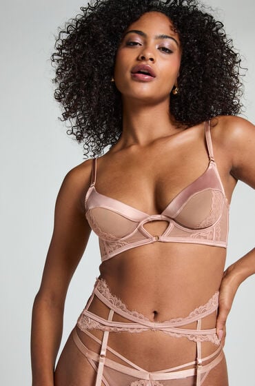 Hunkemöller Nieusztywniony biustonosz z fiszbinami Nisha Beżowy