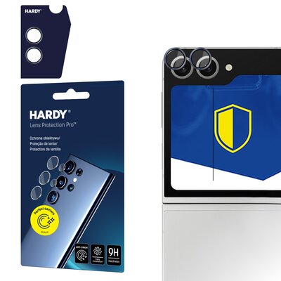 Szkło hartowane na obiektyw 3MK Hardy Lens Protection Pro do Samsung Galaxy Z Flip 6 Czarny