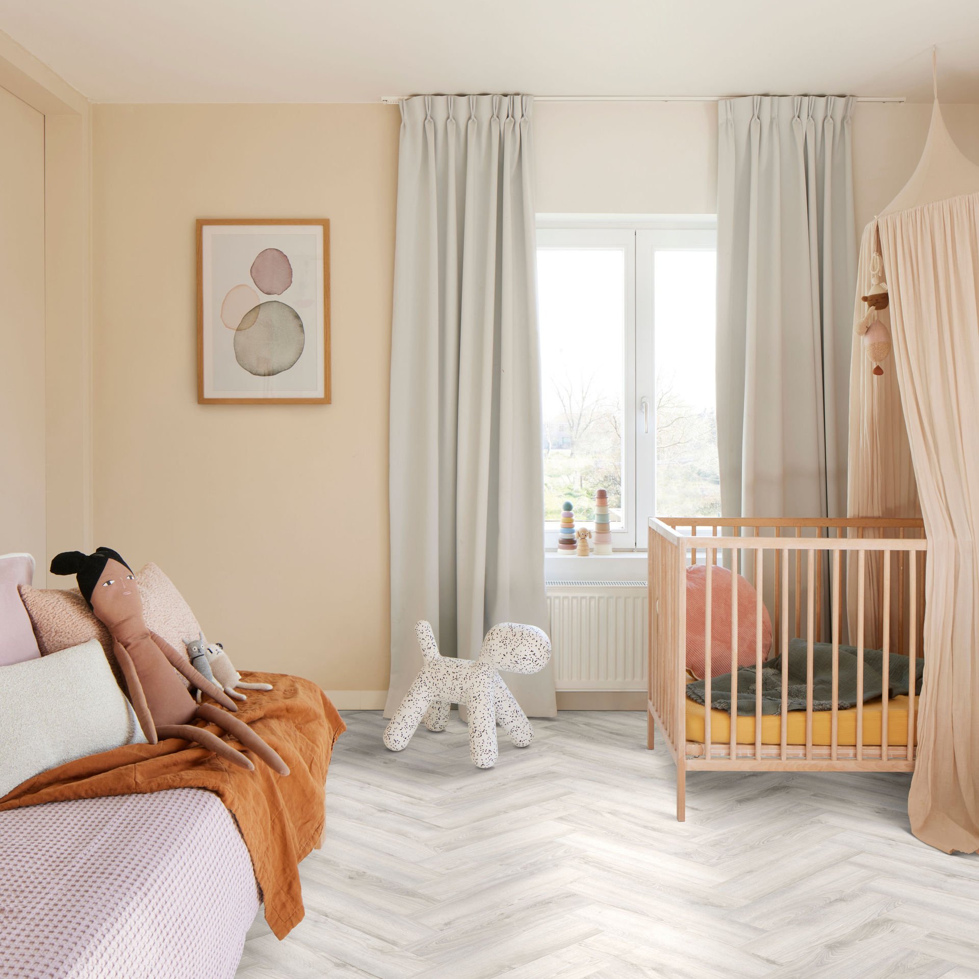 Panele Winylowe Unilin Vitality Pulse Hb Terra Oak White Kl. 33 5,0 + 1,0 mm click z podkładem