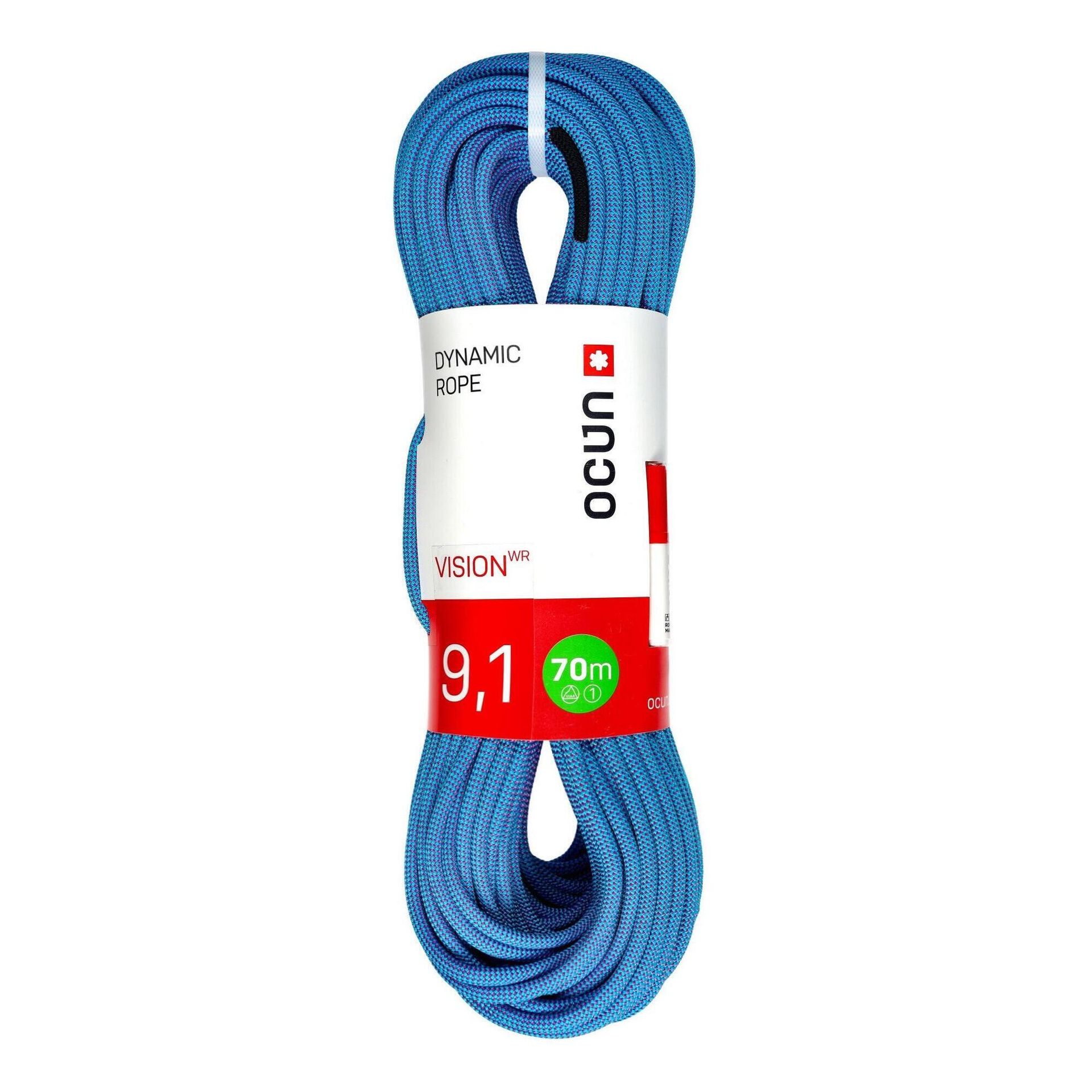 Lina dynamiczna Ocun Vision WR 9.1 mm 70 m - blue/purple