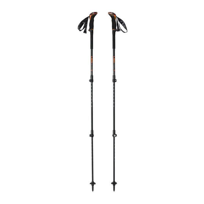 Leki Makalu Lite Trekking Poles, czarny/pomarańczowy 100-135cm 2022 Kijki 65221082