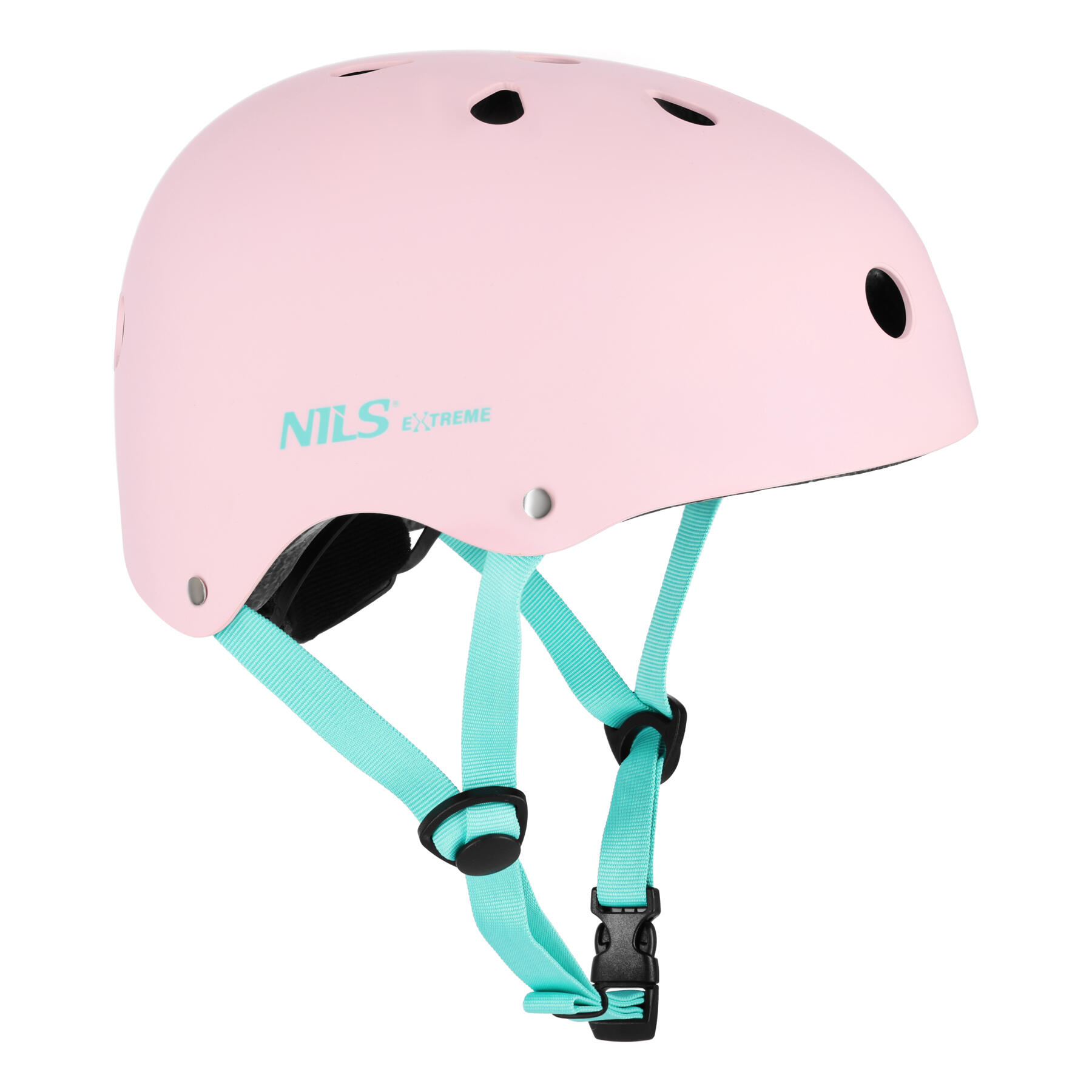 Opinie o Kask NILS EXTREME MTW001-1 Różowo-turkusowy ( M)