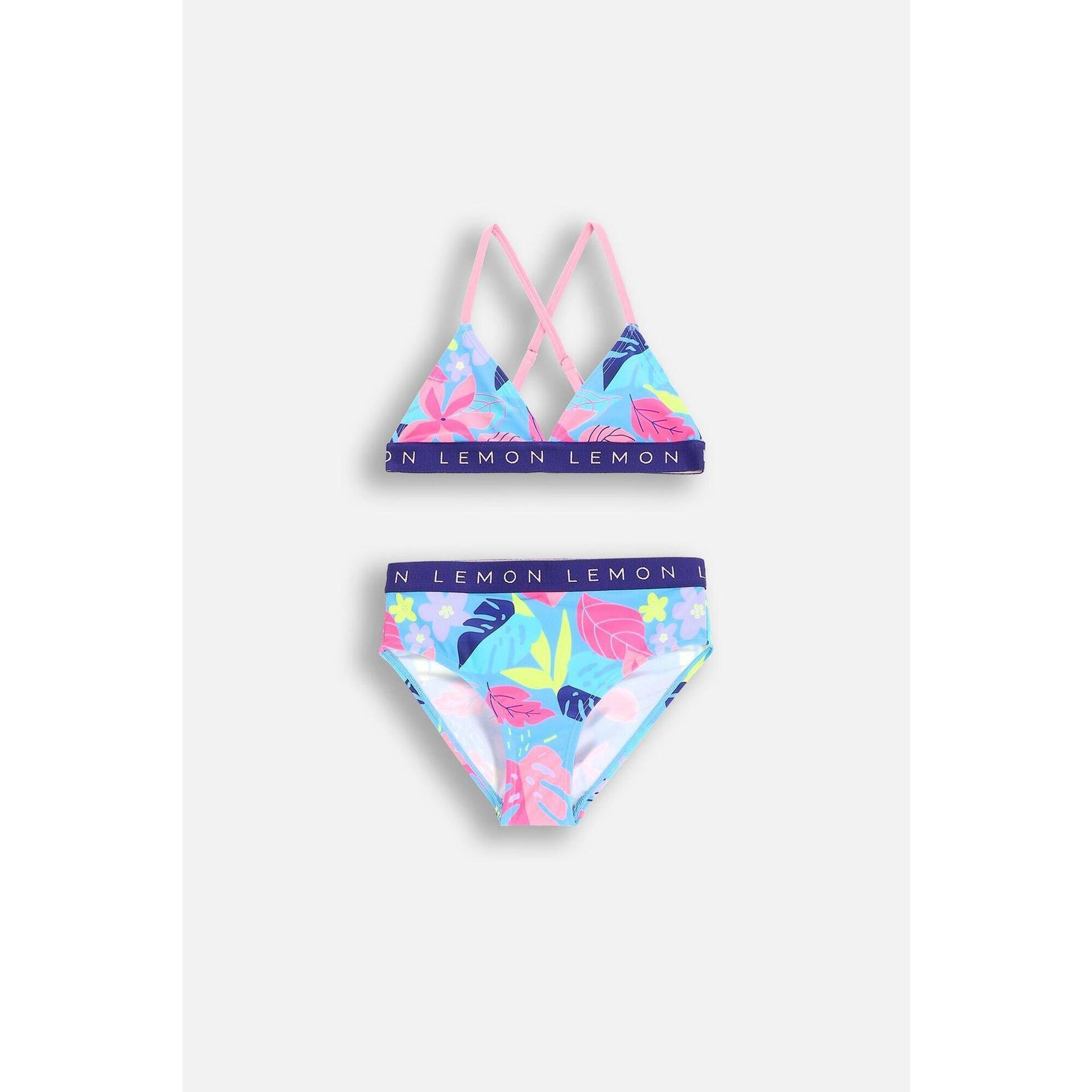 Kostium kąpielowy dwuczęściowy pływacki dla dzieci Lemon Explore WL5 X-Back