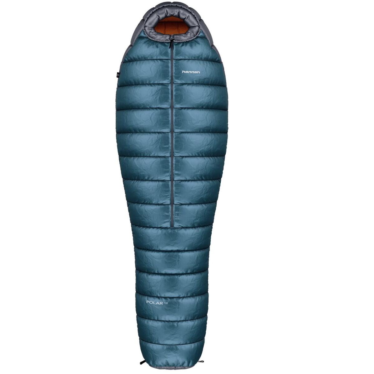Śpiwór puchowy Hannah Polar 700 195 cm Kolor: szary/niebieski