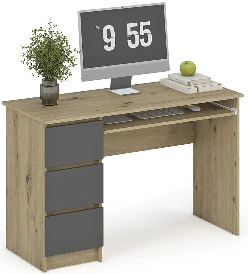 EDINOS Nowoczesne z szufladami dąb artisan + grafit G3-L66