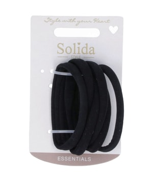 Solida Haargummis schwarz, 6 Stk. Gumka do włosów 6 szt.