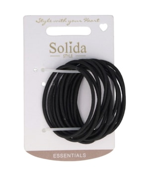 Solida Haargummi schwarz, 5 cm, 12 Stk. Gumka do włosów 12 szt.