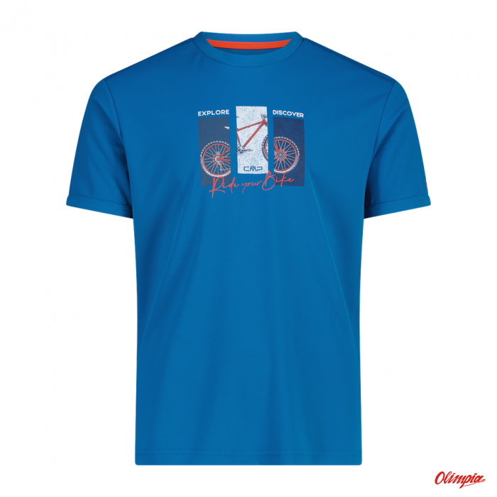 Koszulka Męska CMP Campagnolo T-Shirt 30T5057/L988 - Pacific
