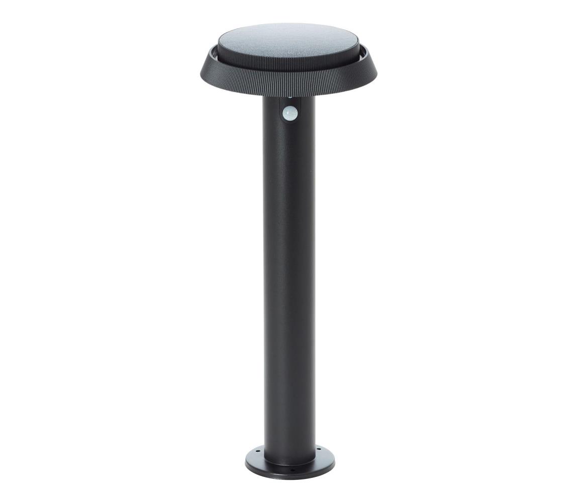 Brilliant - LED Lampa solarna z czujnikiem ALVERO LED/4W/3,7V 50 cm IP44 czarny