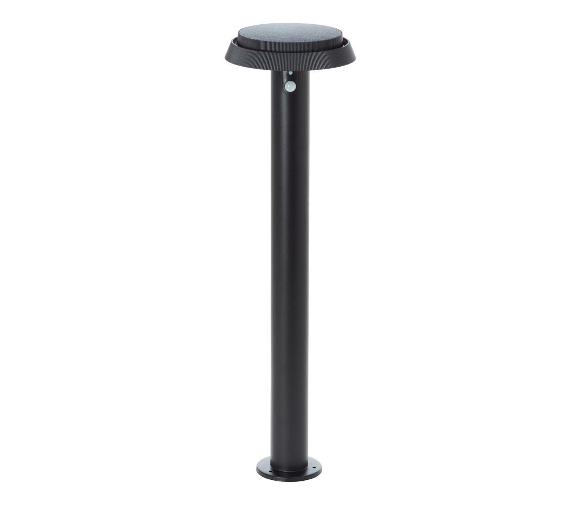 Brilliant - LED Lampa solarna z czujnikiem ALVERO LED/4W/3,7V 70 cm IP44 czarny
