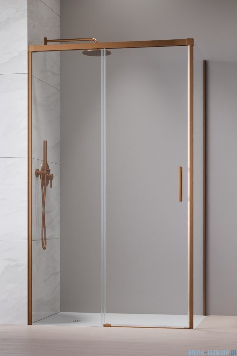 Radaway Idea Kdj Brushed Copper kabina 120x80cm lewa szczotkowana miedź 387042-93-01L/387051-93-01R