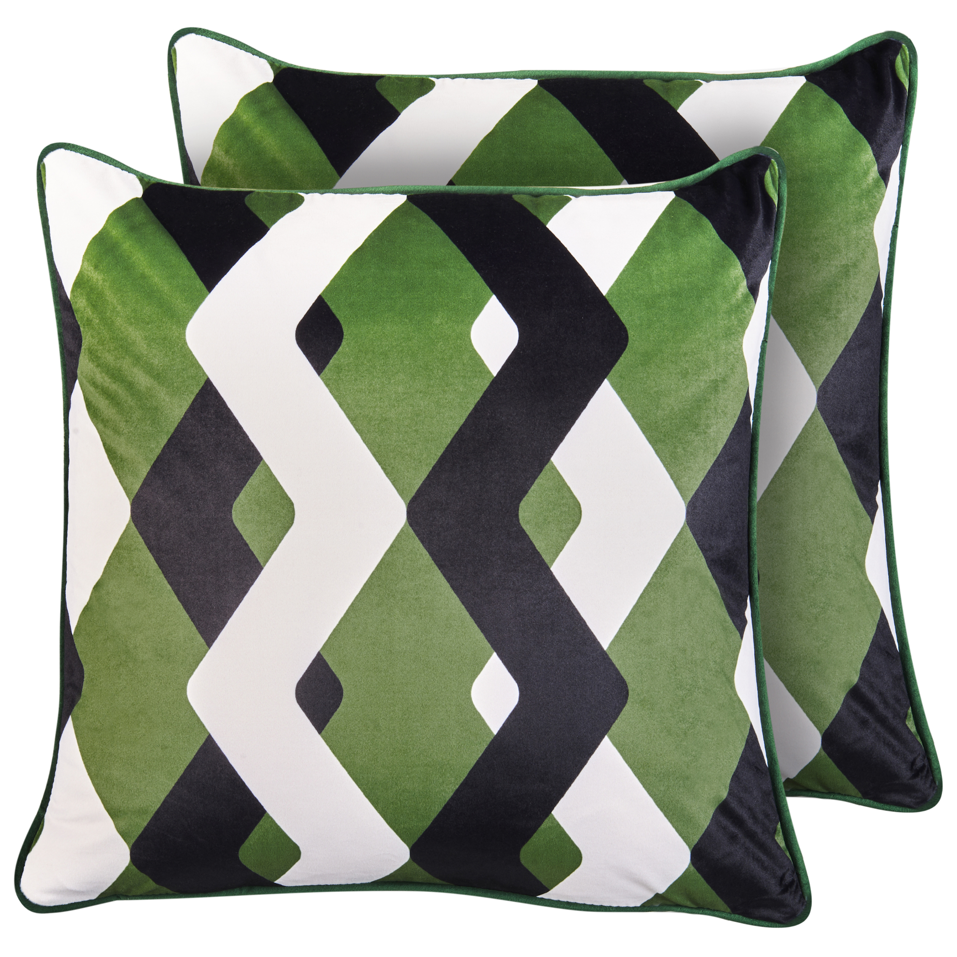 Blmeble Zestaw 2 poduszek ogrodowych SWAY Wzór geometryczny 45 x 45 cm Kolorowy