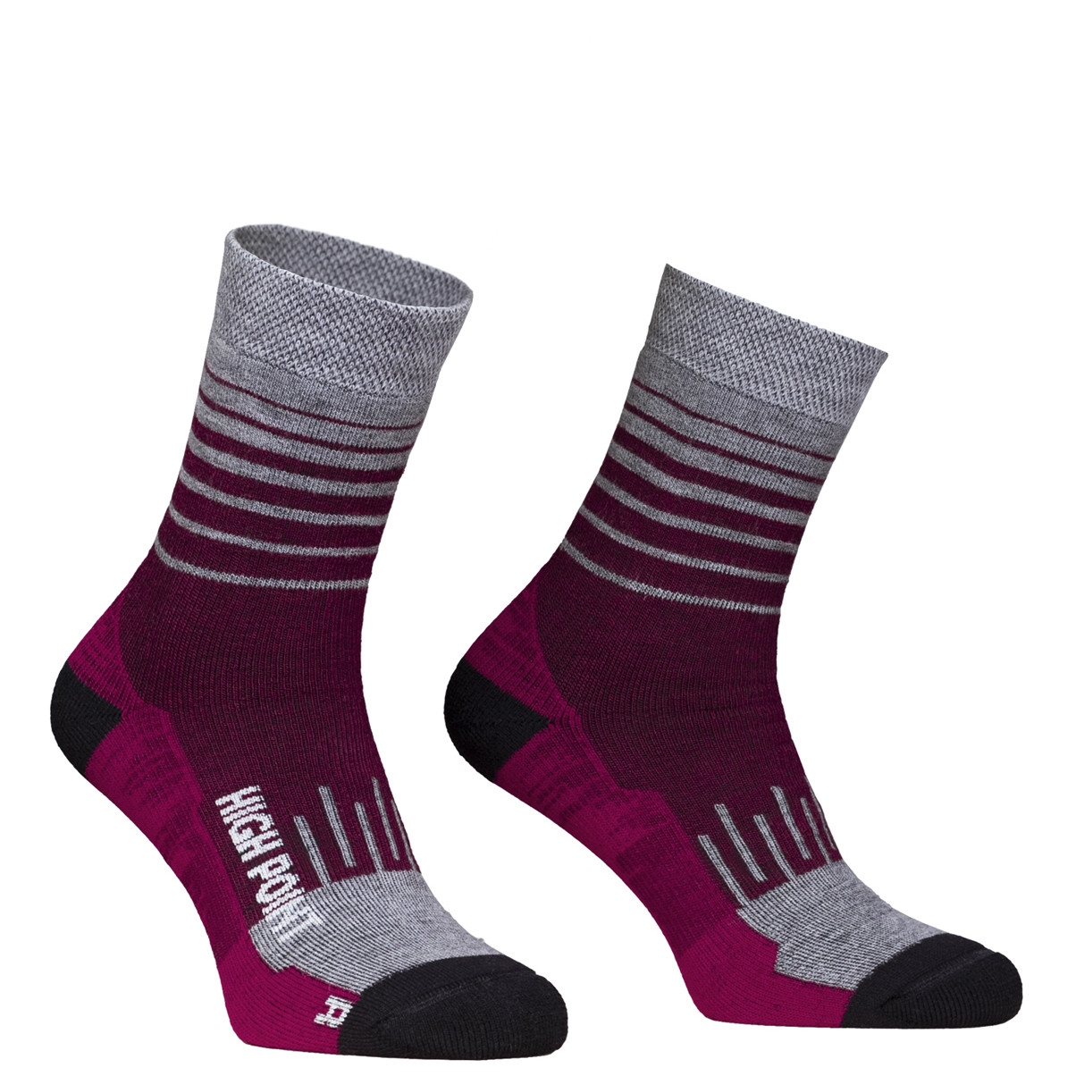 Skarpetki High Point Mountain Merino 3.0 Lady Socks Rozmiar skarpet: 35-38 / Kolor: szary/fioletowy