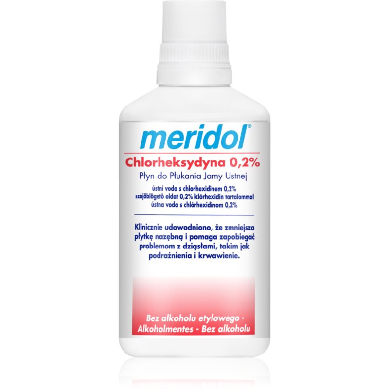 Meridol Gaba Chlorheksydyna 0,2% CHX 300ml - płyn do płukania jamy ustnej z chlorheksydyną 0,2% MAŁA