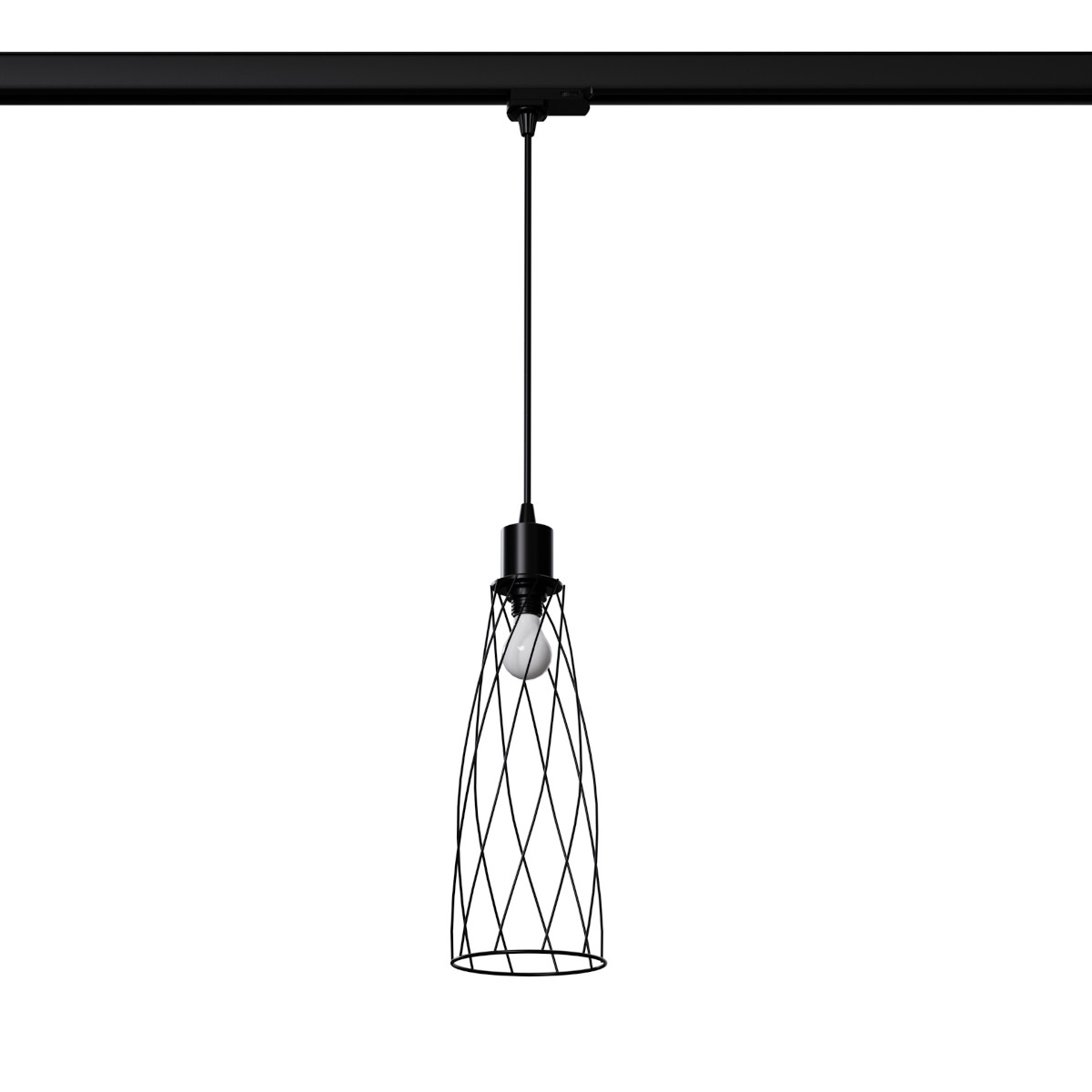 Lampa wisząca loftowa do systemu szynowego 3-faz SUBA MYL.00376 czarna