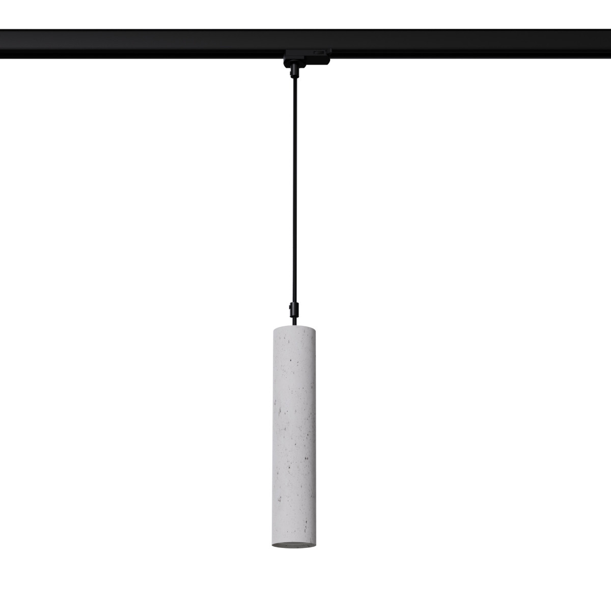 Lampa wisząca do szyny 3-fazowej tuba LUVO MYL.00421 betonowa szary