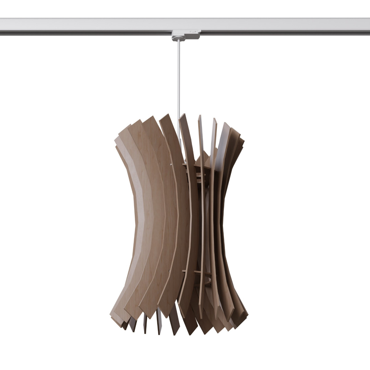 Trójobwodowa lampa wisząca do systemu szynowego ORIANA MYL.00221 drewniana