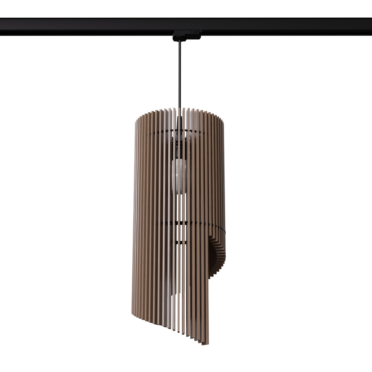 Szynowa lampa wisząca z żarówką ALEXIA MYL.00480 tuba brązowy