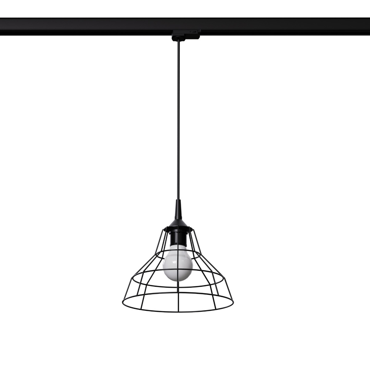 Zwieszana lampa jadalniana 3-fazowa ANATA MYL.00356 z żarówką czarny
