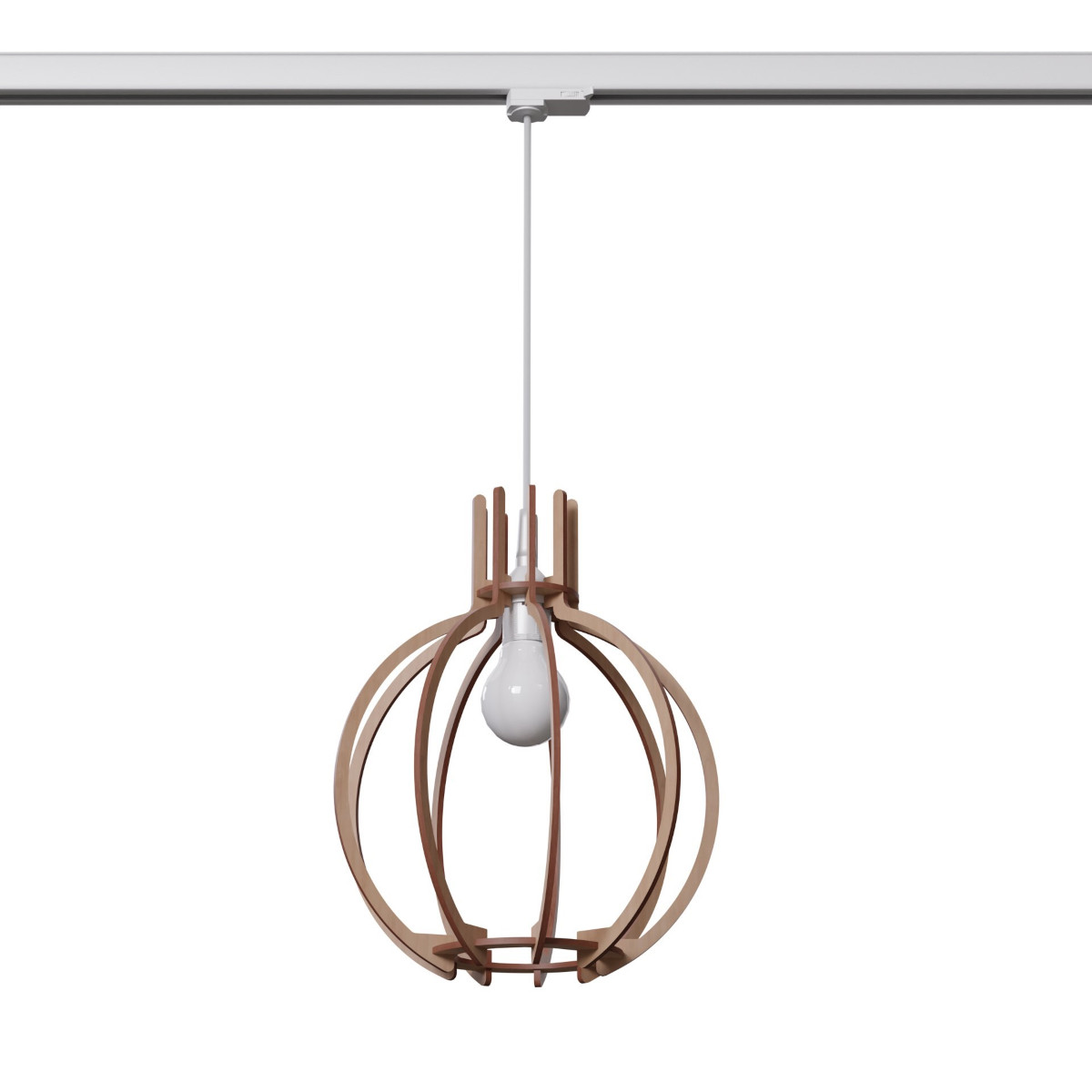 Lampa wisząca z żarówką ARANCIA MYL.00204 ekologiczna trójobwodowa brązowy