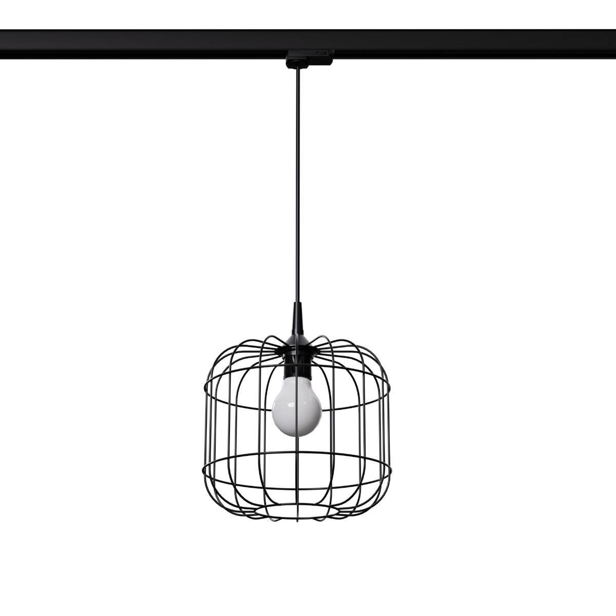 Lampa wisząca z żarówką 3-fazowa CELTA MYL.00375 druciana czarny