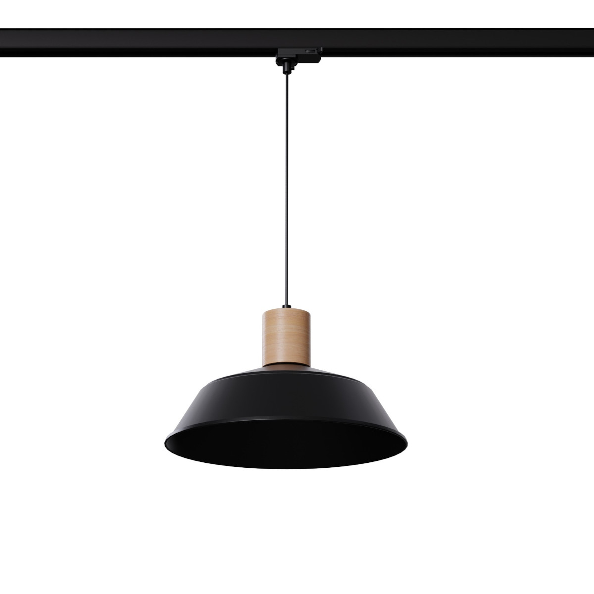 Kopułowa lampa wisząca 3-fazowa FANO MYL.00233 z żarówką czarny brązowy
