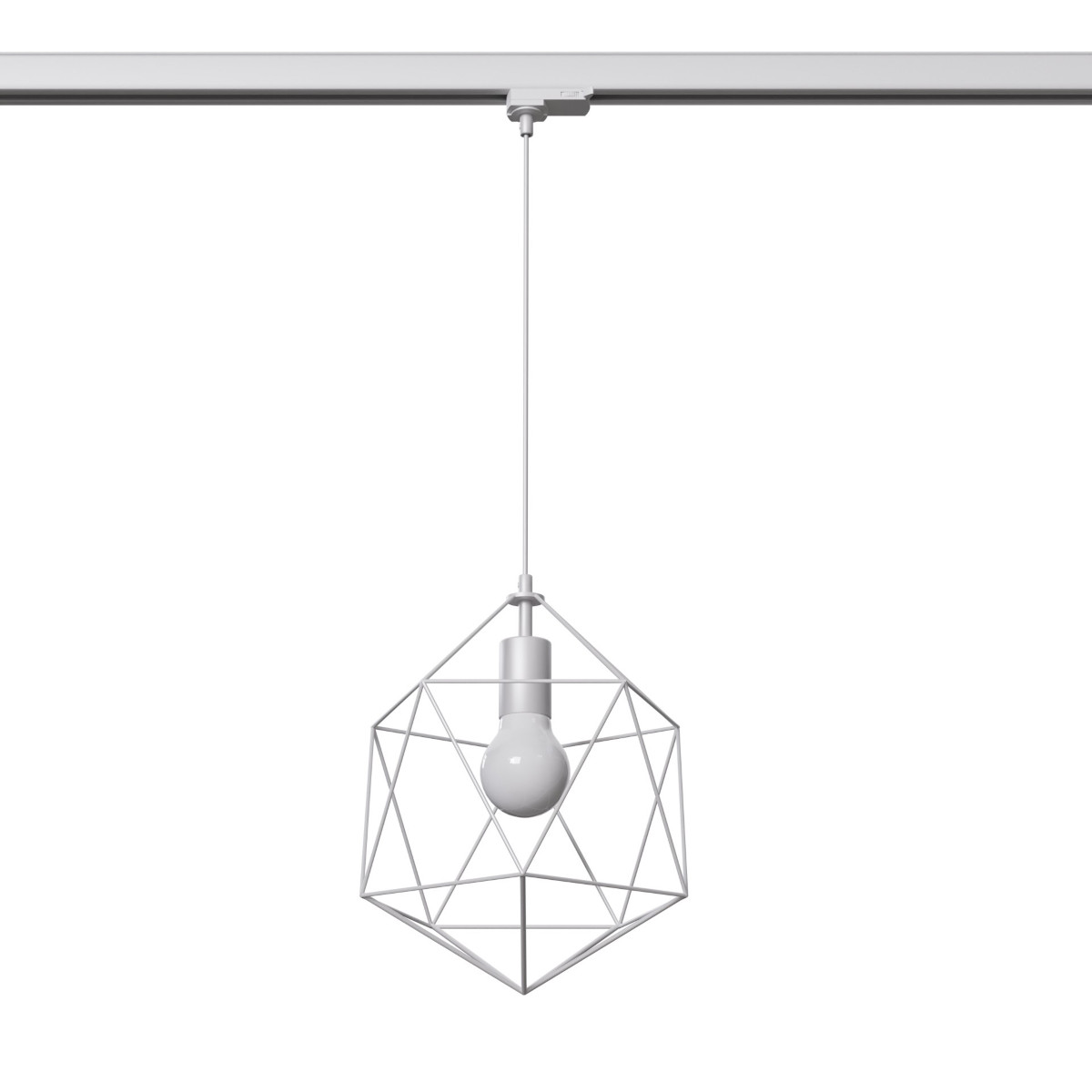 Wisząca lampa druciana GASPARE MYL.00359 3-fazowa z żarówką biały