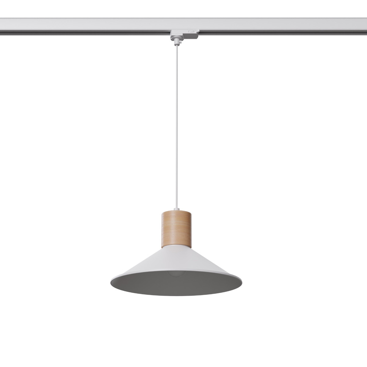 Metalowa lampa wisząca z żarówką JAGA MYL.00224 3-fazowa biały