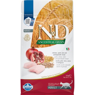 Karma dla kota FARMINA N&D Ancestral Grain Kurczak z granatem 300 g