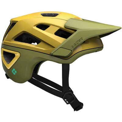 LAZER Jackal KinetiCore Złoto-zielony MTB ( L)