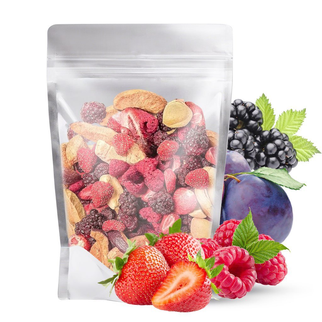 MIX truskawka malina śliwka jeżyna 100g KLASA AAA / Jedwabny szlak
