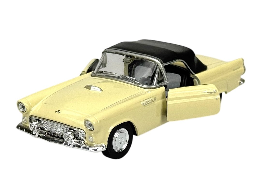 WELLY OLD TIMER 1955 FORD THUNDERBIRD Z DACHEM BEŻOWY 1:34 SAMOCHÓD NOWY METALOWY MODEL