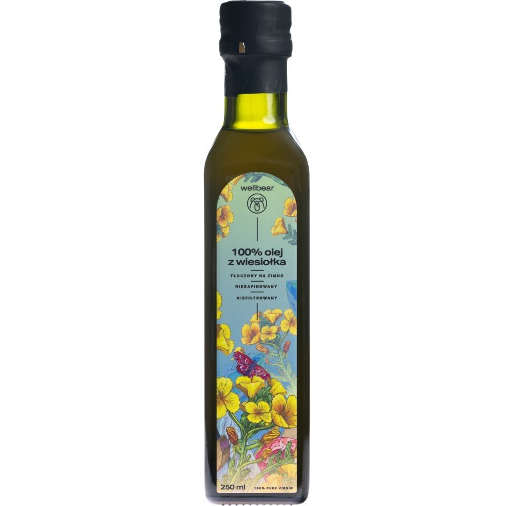 Wellbear Olej z wiesiołka zimnotłoczony - 250 ml