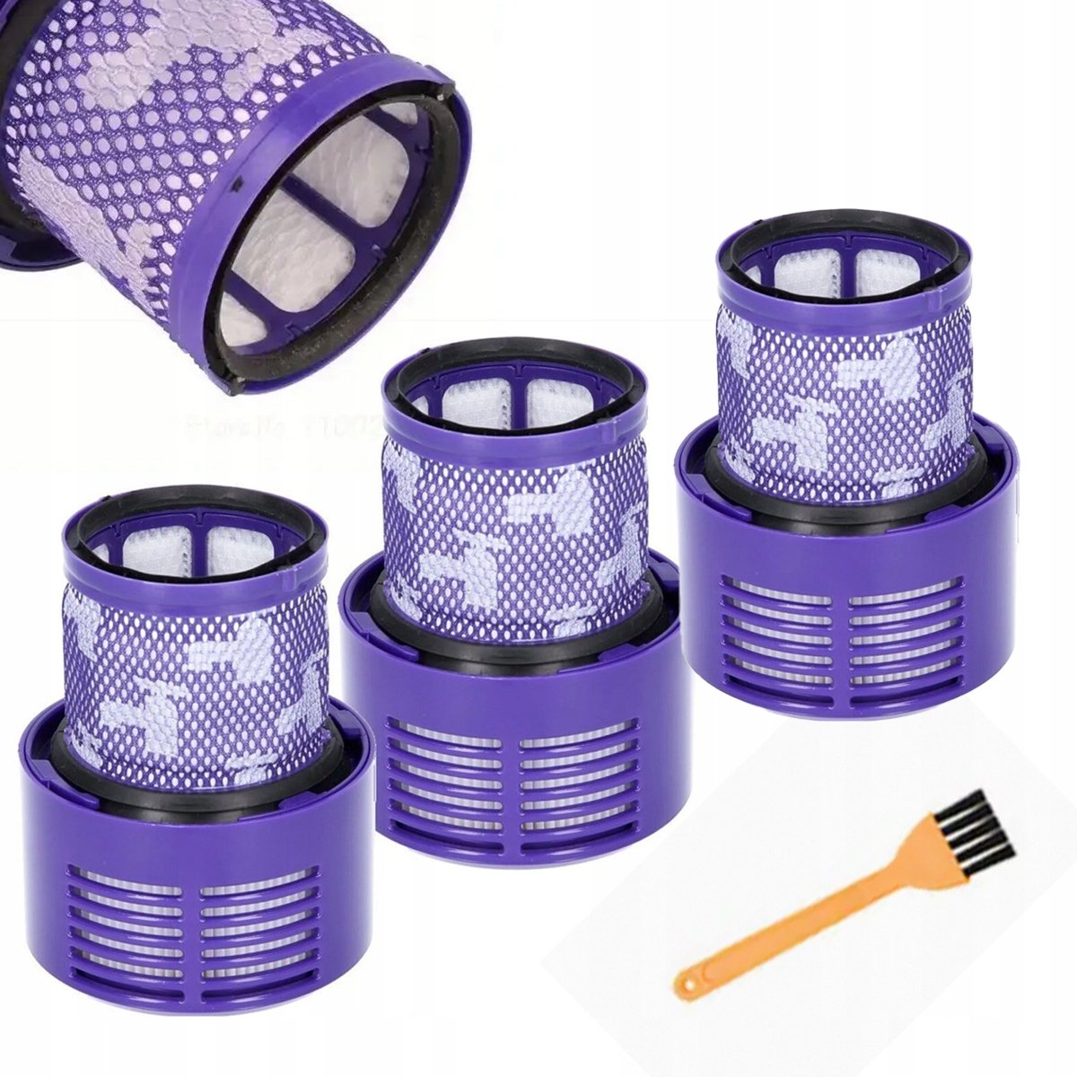AirClear MaxFilter 3x HEPA do Dyson V11 V15 SV14 Zmywalne Komplet + Szczoteczka Absolute Animal Torque Total Clean